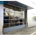 Porte de garage en verre en aluminium en aluminium complet complet